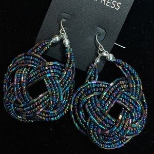 LA express Iridescent Beaded‎ Earrings